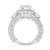 14K White Gold Round Brilliant Diamond Ring